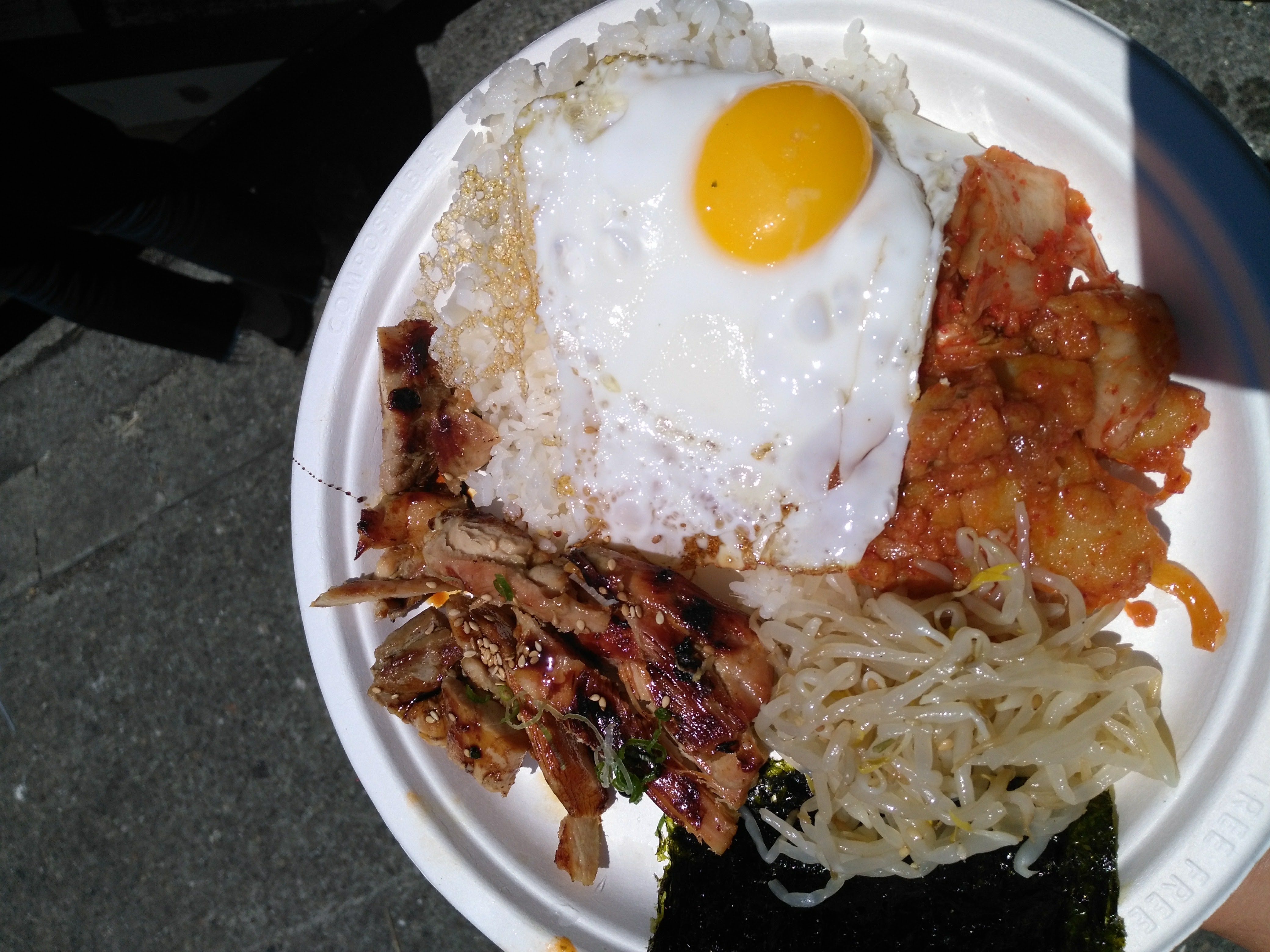 Korean food at the Ferry Building Farmer's Market