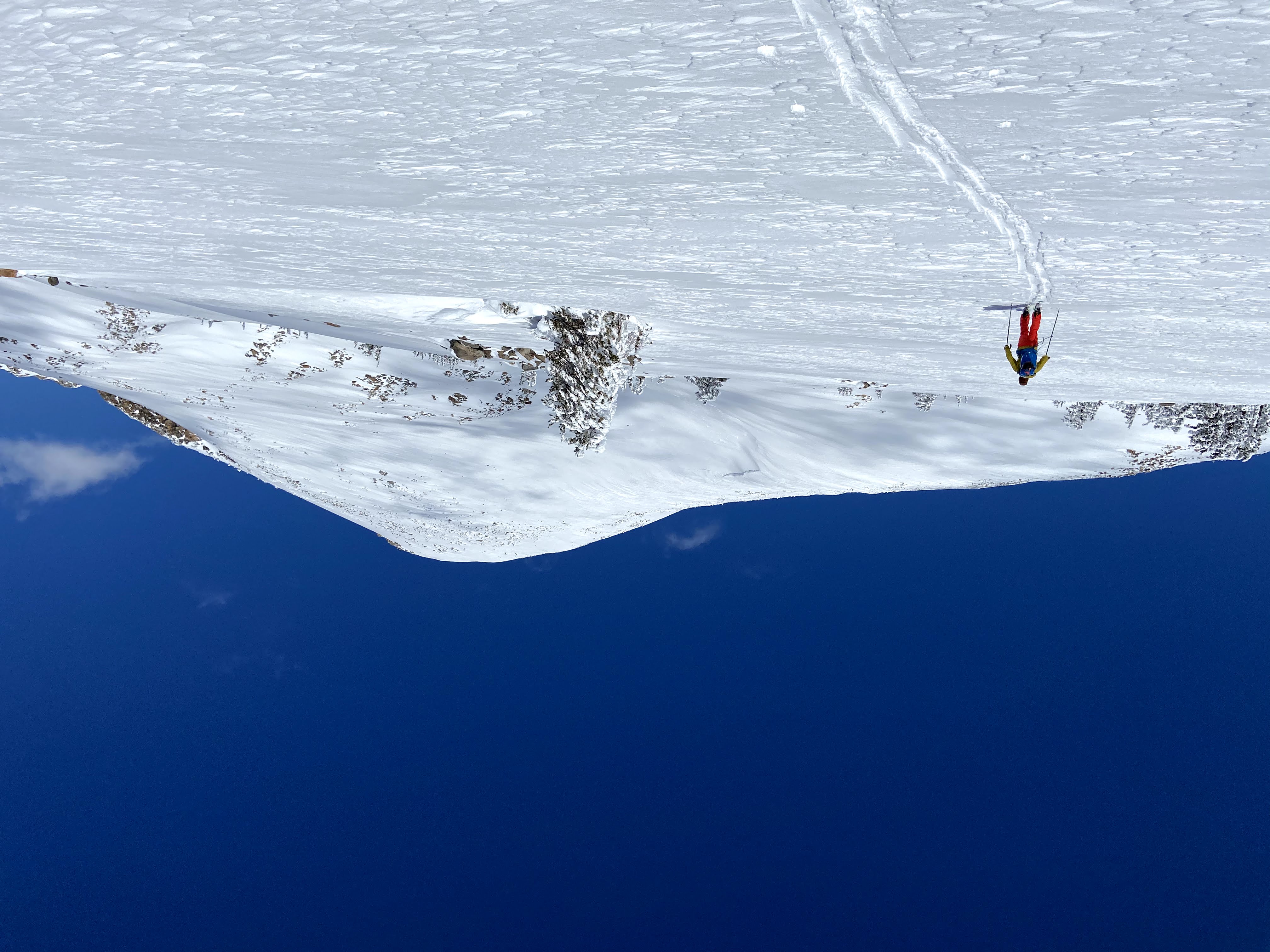 Skiing Pyramid Peak