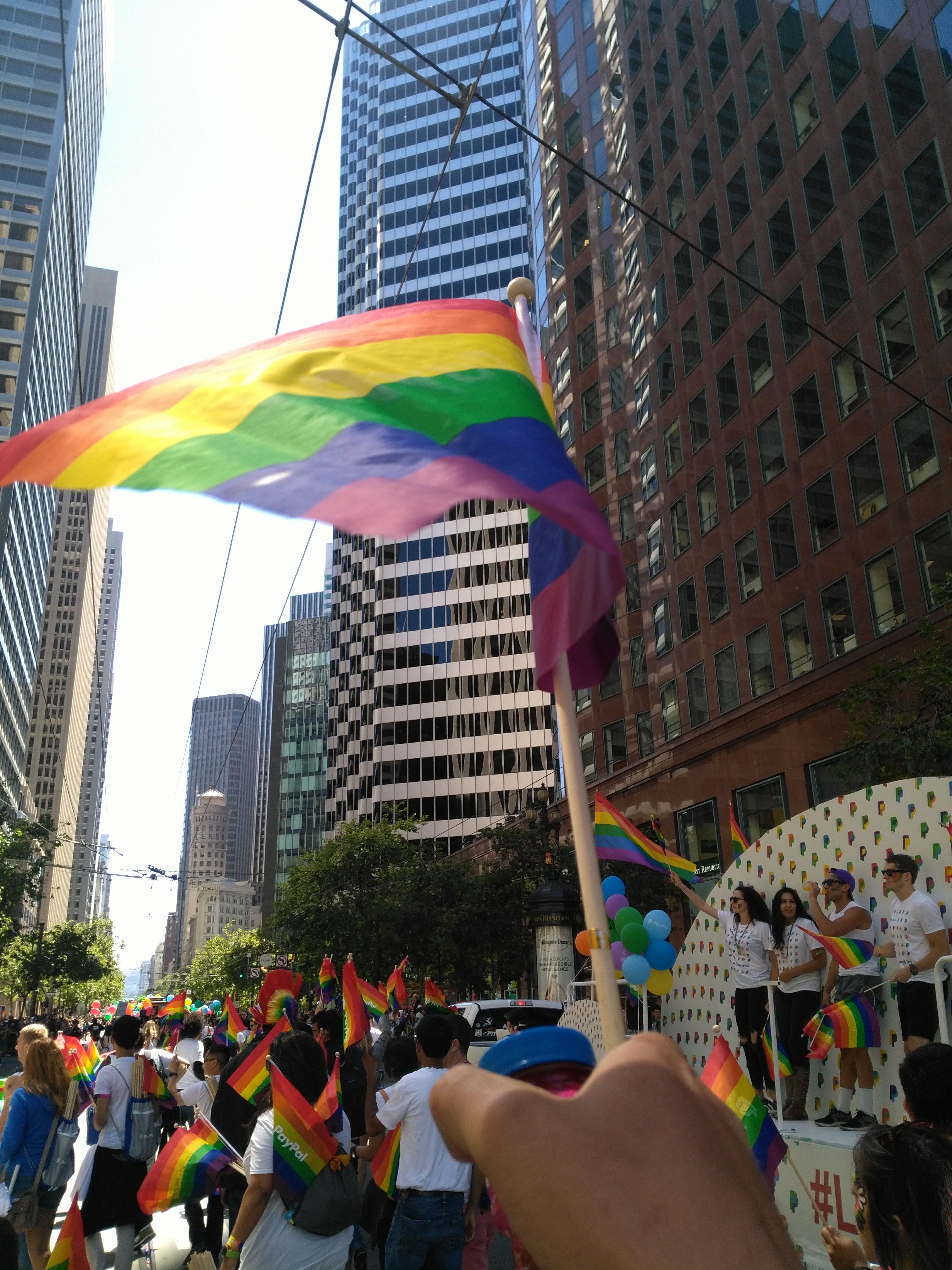 rainbow flags